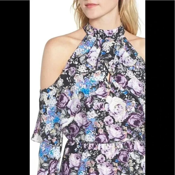 Parker Noemi Floral Silk Dress Size S - Picture 4 of 15